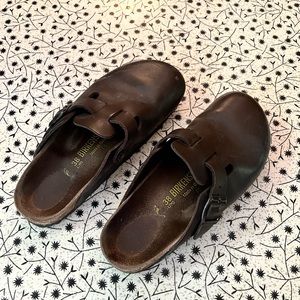 Birkenstock Boston Brown Clogs